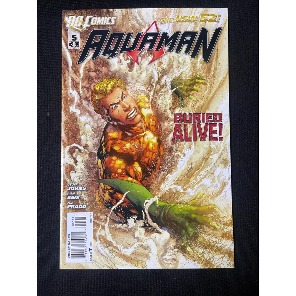 DC Comics Aquaman The New 52 Issue 5 Buried Alive Comic Book 2012